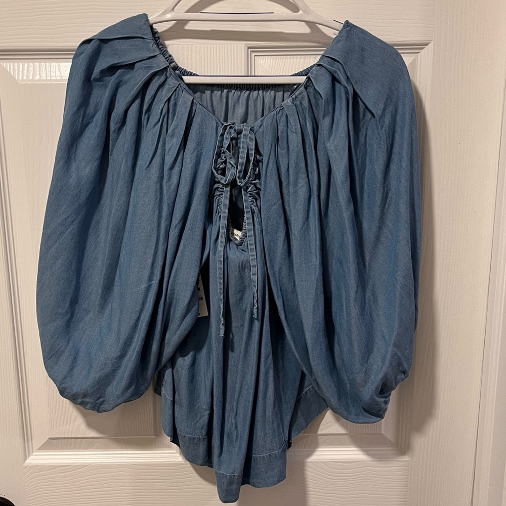 Women's Blue Top - Picture 6 of 8